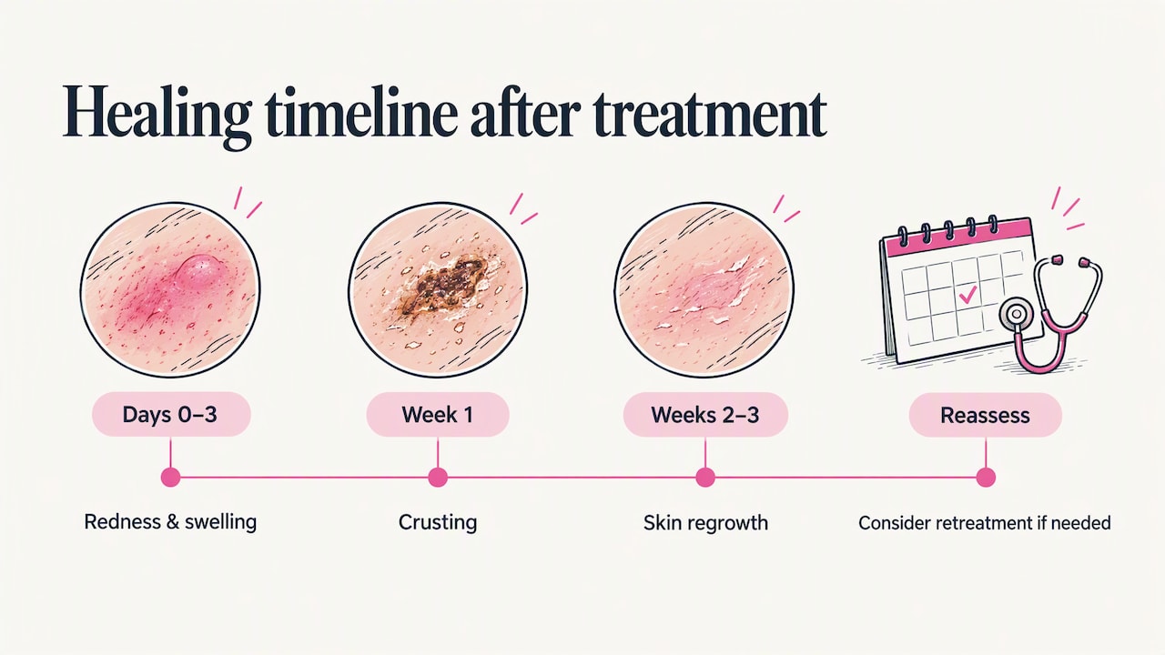 Healing stages and retreatment timing after removal