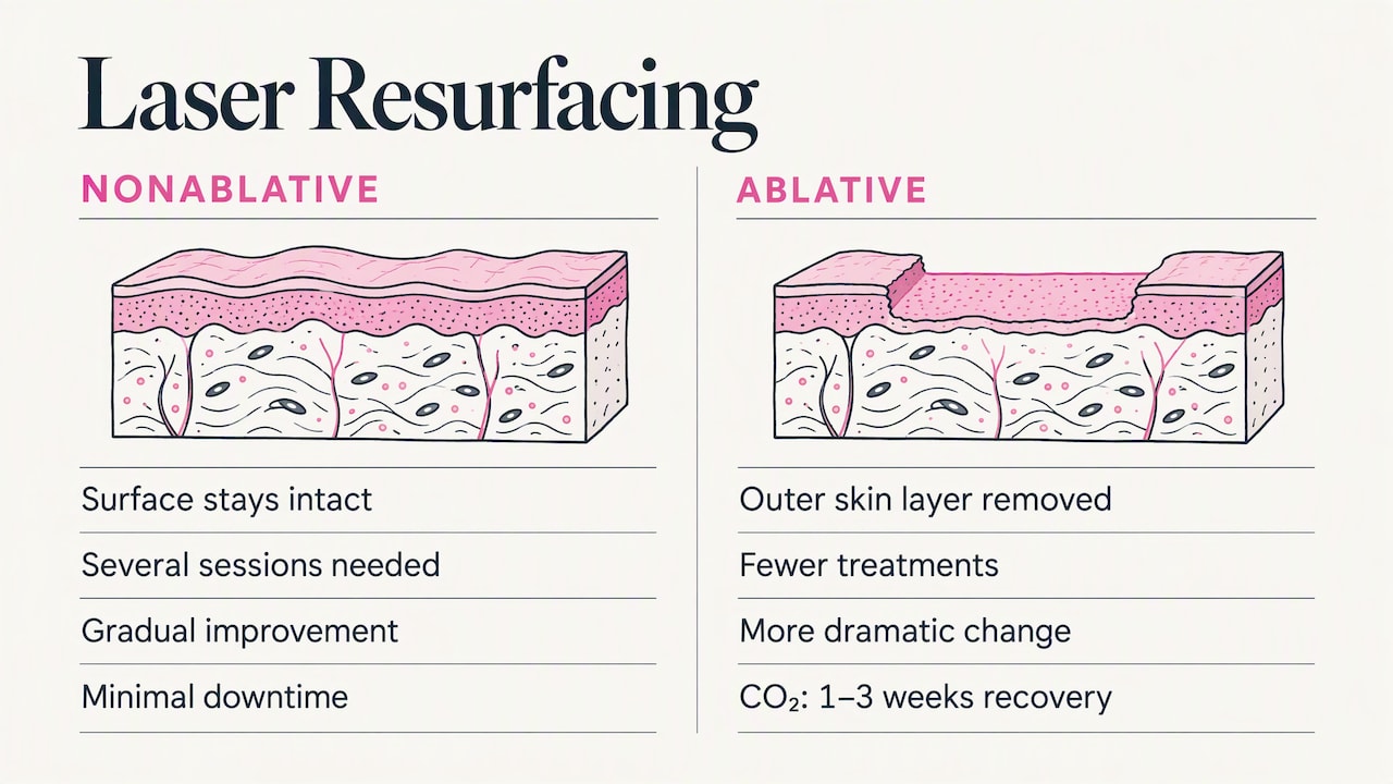 Comparison of ablative and nonablative laser treatments